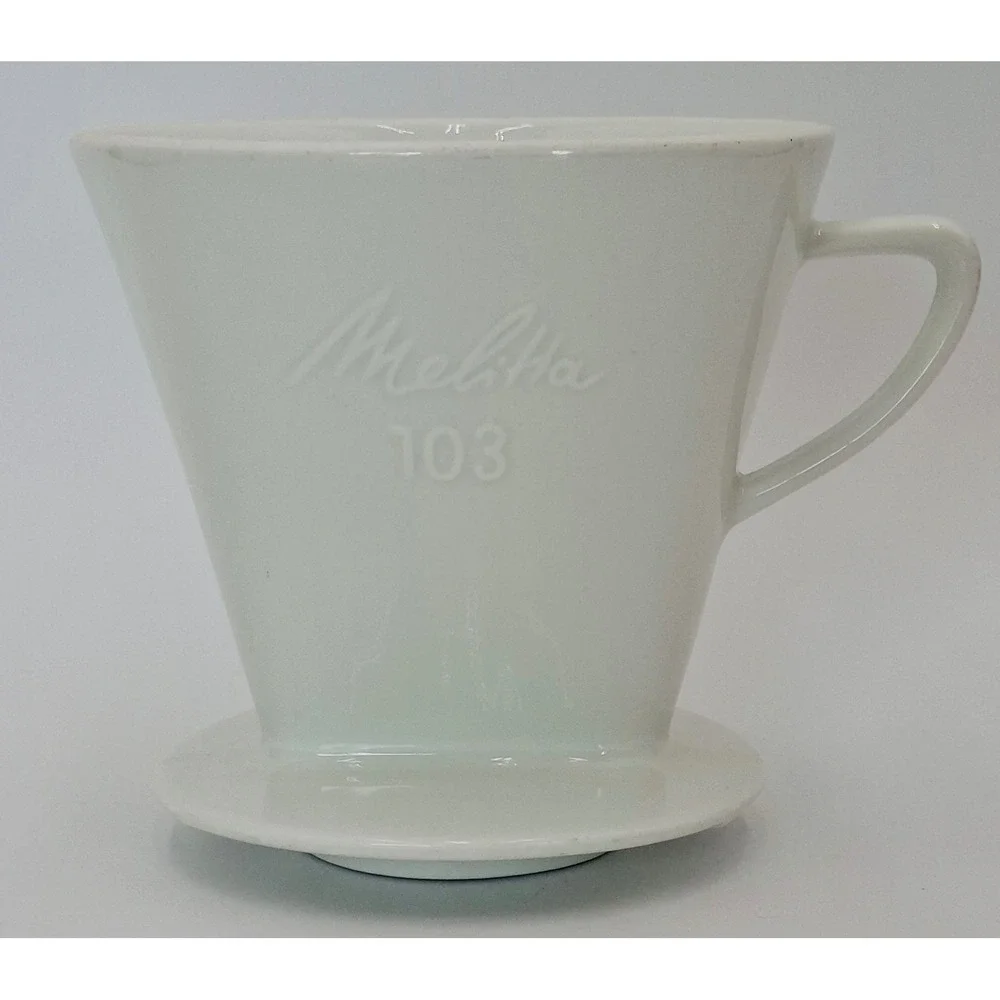 Vintage Melitta 103 Large Porcelain Coffee Dripper 3 Hole Pour Over Germany